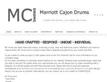 Tablet Screenshot of marriottcajondrums.com